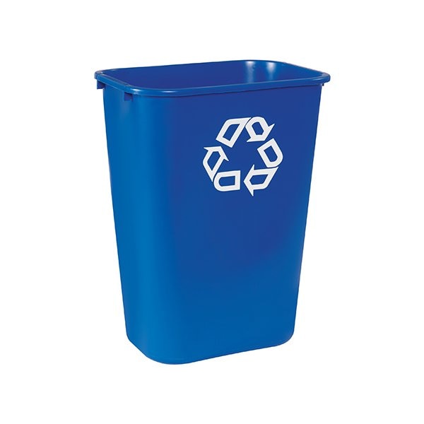 Rubbermaid Rubbermaid Office Recycling Container - 10 Gallon, Blue BUY00024728 - main